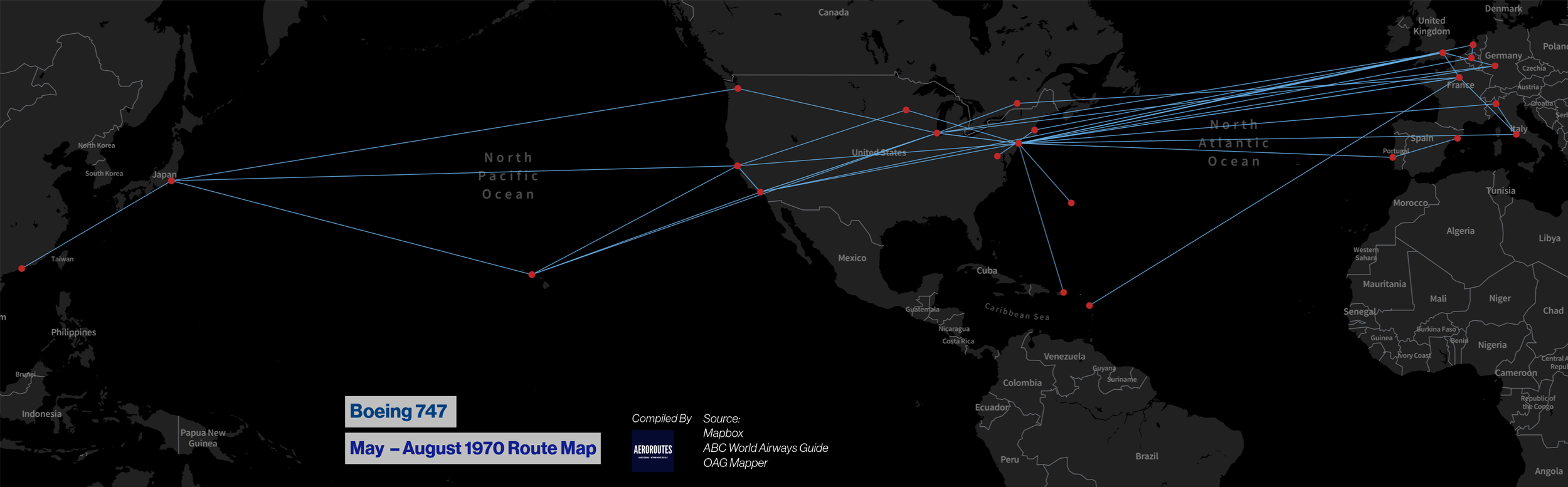 Data: Boeing 747 May – August 1970 Schedule — AeroRoutes